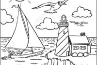 sailboat to color