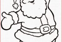 coloring page of santa claus