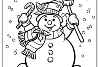 snowman coloring pages for preschool