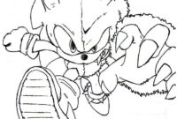 hyper sonic coloring pages