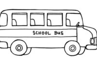 schoolbus coloring page