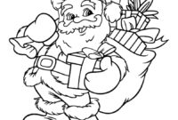 santa coloring page free