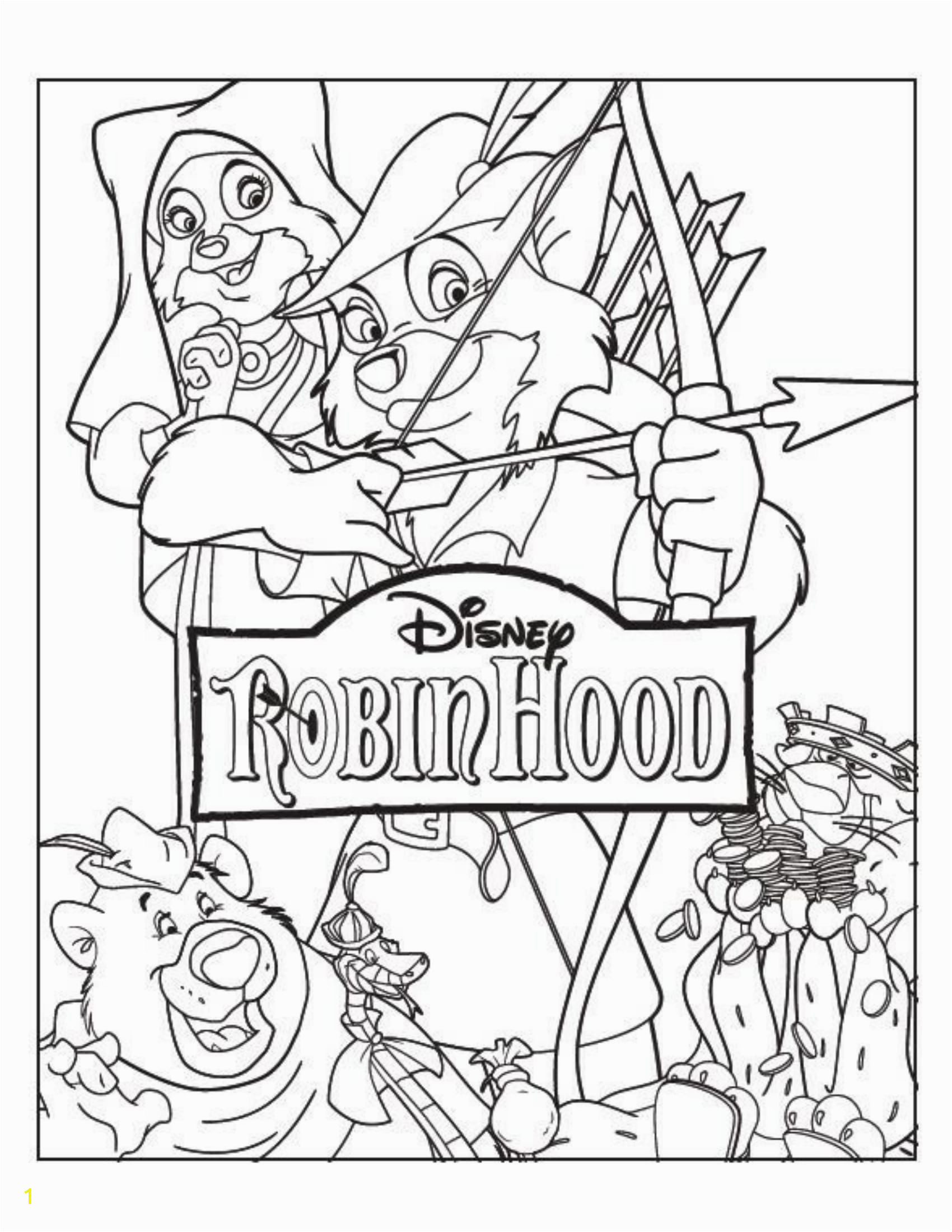 Disney Robin Hood Coloring Pages | divyajanan