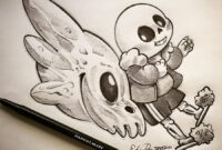 spooky skeleton drawing