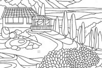 coloring pages scenery