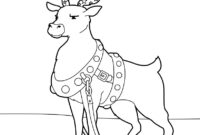 christmas reindeer coloring pages