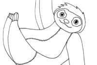 free printable sloth coloring pages