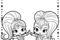 shimmer and shine coloring sheets