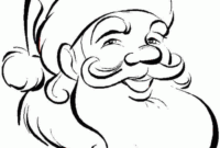 santa claus stencil printable