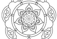 rangoli coloring pages printable