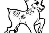 reindeer coloring sheet