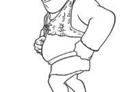 shrek coloring sheet