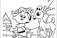 rudolph the red nosed reindeer coloring