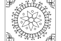 diwali rangoli coloring pages