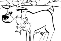 reindeer coloring page