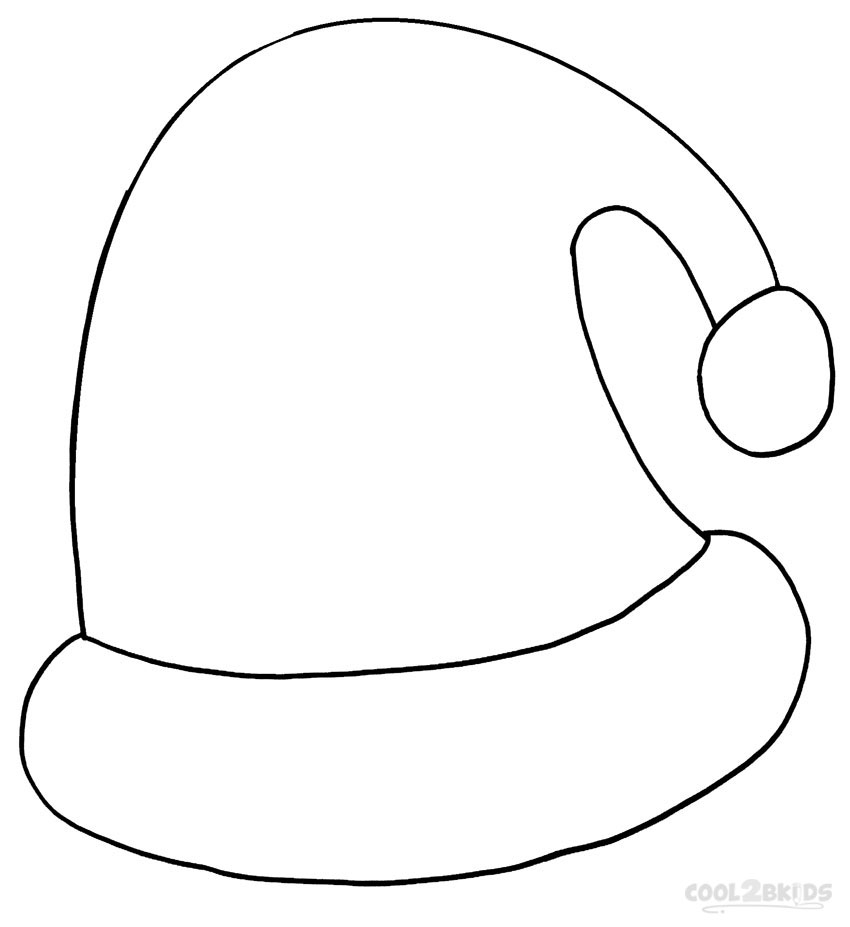 27+ Wonderful Picture of Santa Hat Coloring Page - albanysinsanity.com