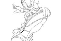 super sonic coloring page