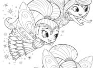 shimmer and shine colouring pages