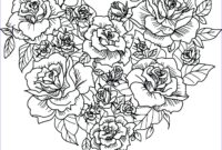 roses coloring pages for adults