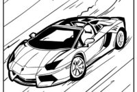 cool car pictures to color