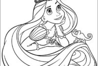 rapunzel coloring page printable