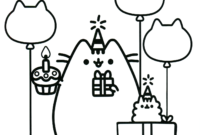 free pusheen coloring pages