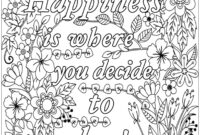 free printable quote coloring pages for adults