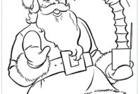 santa claus coloring sheet