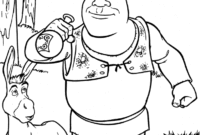 coloring pages shrek