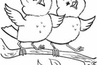 simple bird coloring pages