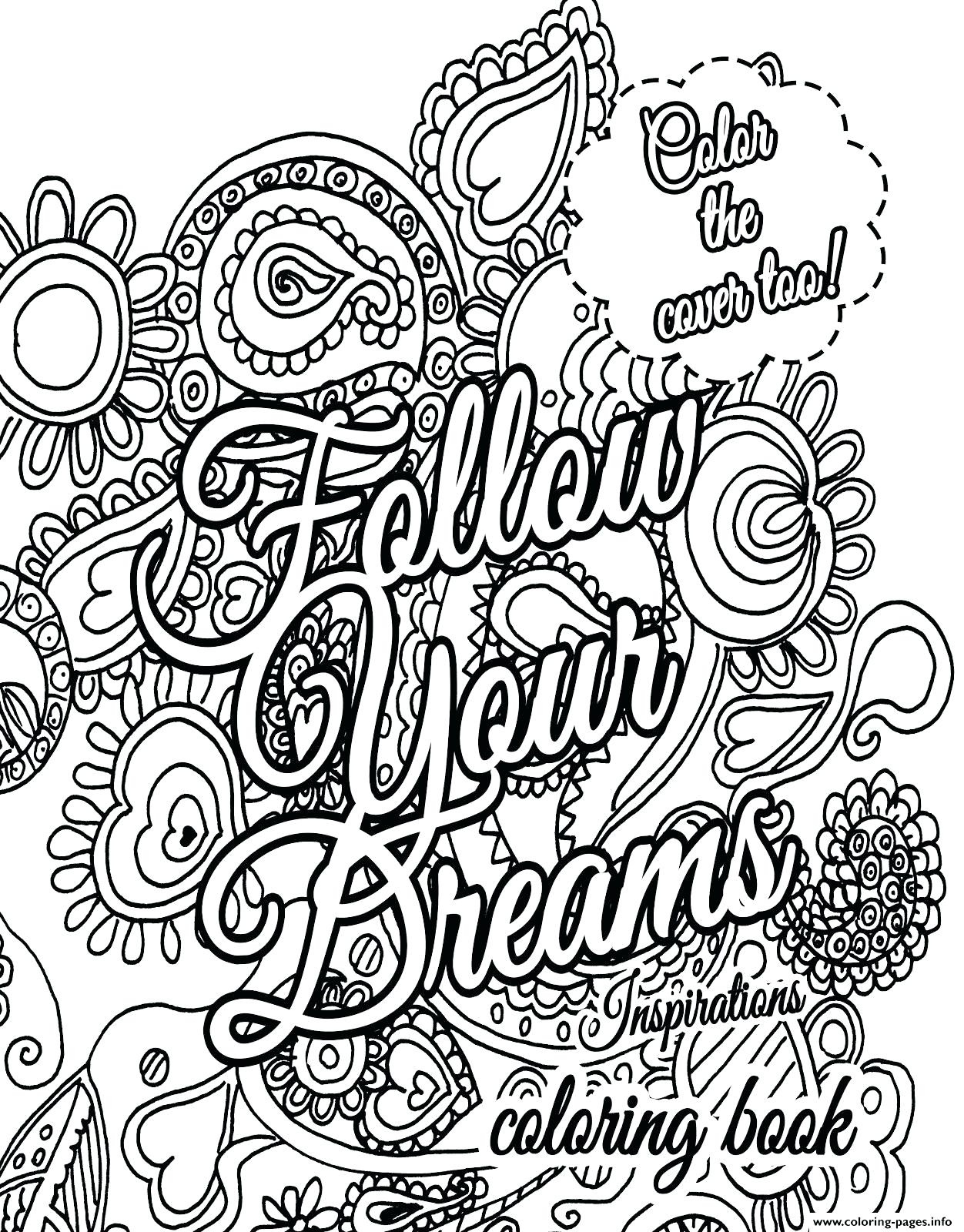 Coloring Book World ~ Marvelous Positive Quotes Coloring Pages Page