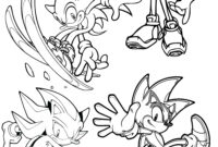 sonic the hedgehog characters coloring pages