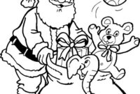 santa claus images for colouring