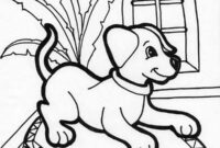 puppy coloring page printable