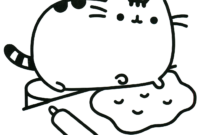 cute pusheen cat coloring pages