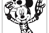 mickey mouse halloween coloring pages