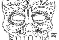 skull halloween coloring pages