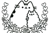 pusheen coloring pages pdf