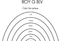 color rainbow worksheet