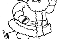 santa coloring pictures