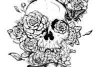 coloring pages for adults skull