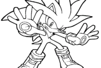 sonic coloring page printable