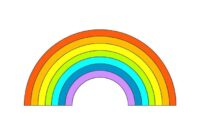 colored rainbow printable