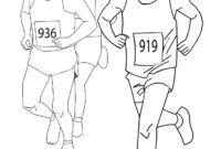 running coloring pages