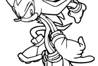 shadow the hedgehog coloring pages