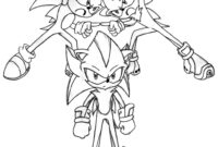 coloring pages of sonic