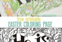 he is risen color pages