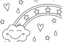 printable rainbow colouring pages