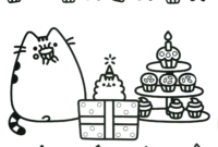 pusheen coloring pages