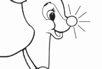 cute rudolph coloring pages